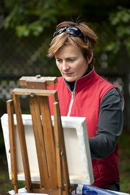 L'artiste Denise Pelletier