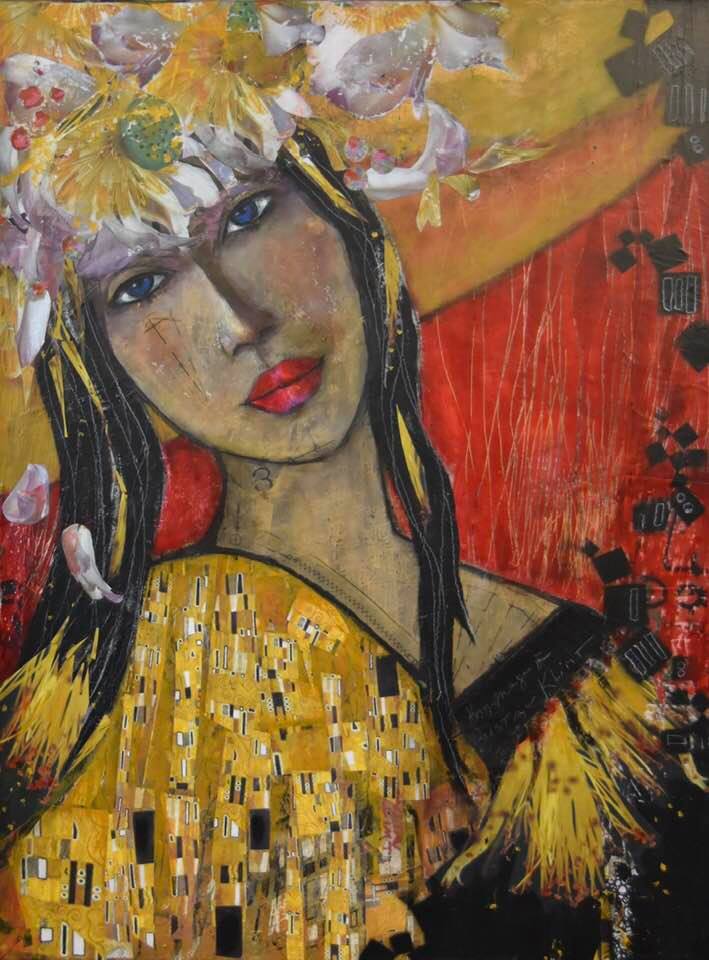 La dame du baiser de Klimt