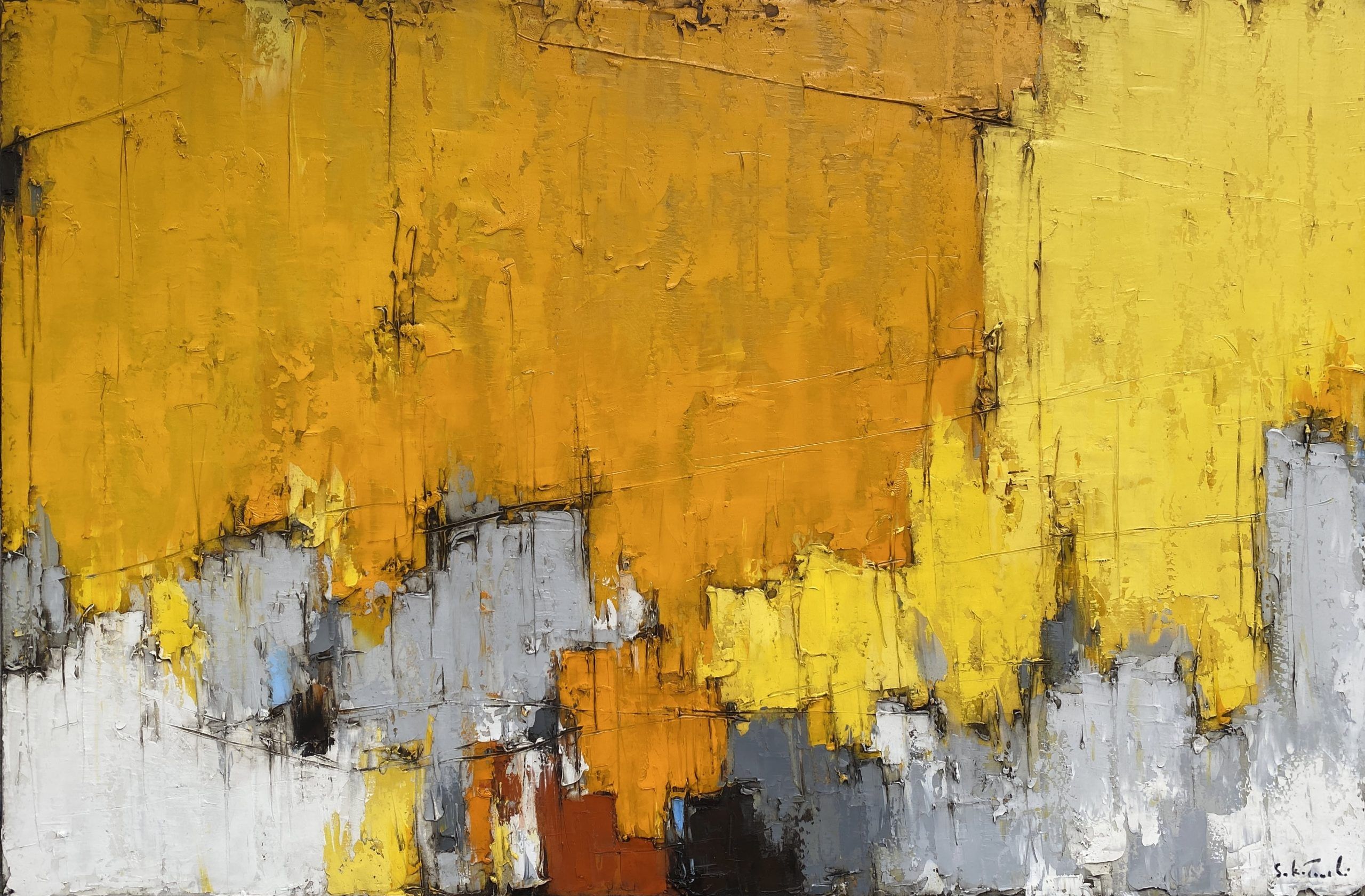 Composition jaune #4 – SOLD