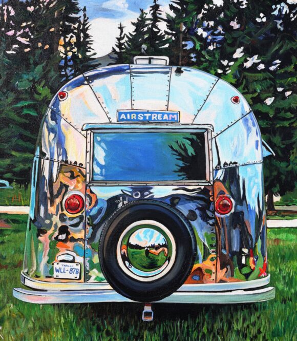 Tableau Canada Day - Golden BC Airstream - Taralee Guild