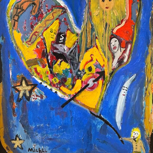 Tableau Le coeur au vent - Michel Blouin